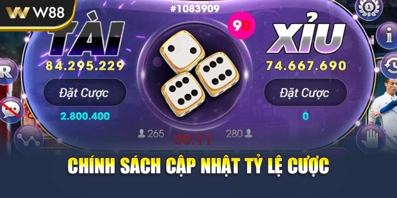 Chính sách cập nhật tỷ lệ cược