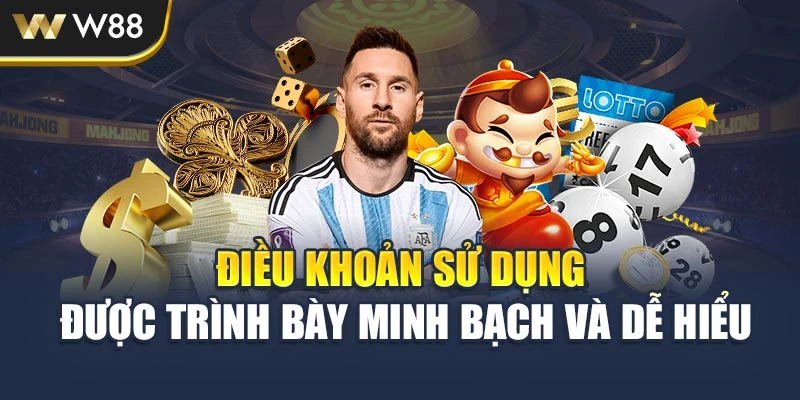 Điều khoản sử dụng được trình bày minh bạch và dễ hiểu