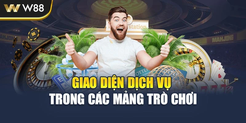 Giao diện dịch vụ trong các mảng trò chơi