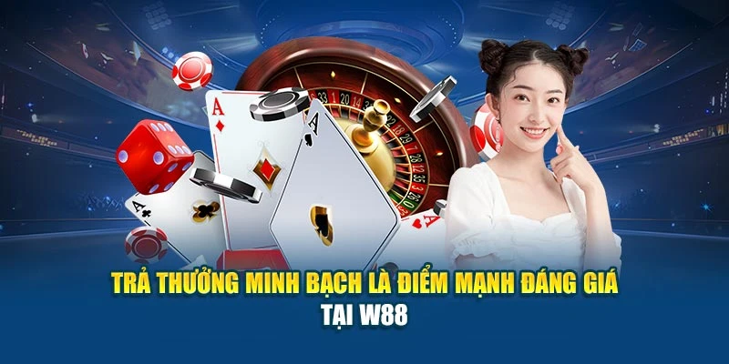 Trả thưởng minh bạch là điểm mạnh đáng giá tại W88